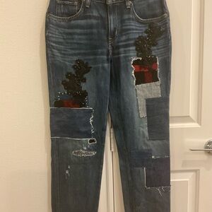Lauren Ralph Lauren Women’s. Patchwork Denim Jeans. SZ 4 Preowned
